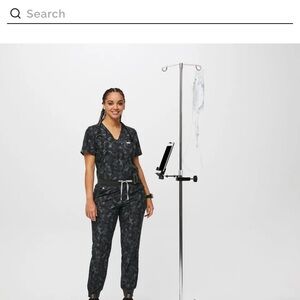 FIGS Women's Black Camouflage Scrub Set XS